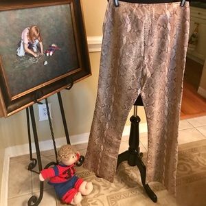 Danier Python skin leather pants